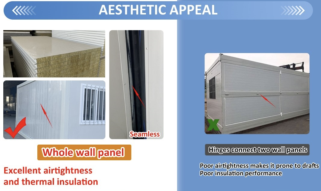 Close-up of a seamless Z-Type wall panel